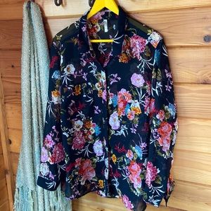 Truth LS Sheer Blouse